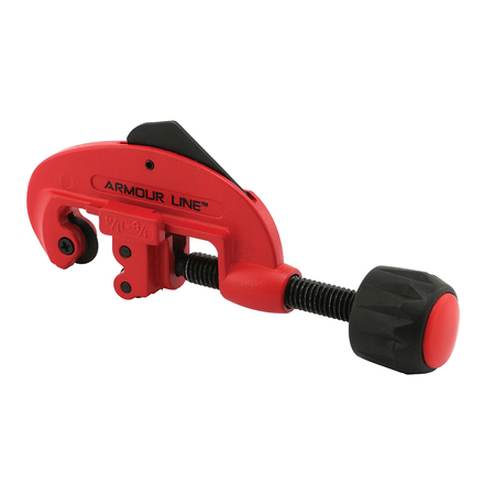 PRIME-LINE 1/8 in. To 1-1/8 in. Diameter Tubing Cutter, Screw Feed, Red Single Pack RP77112